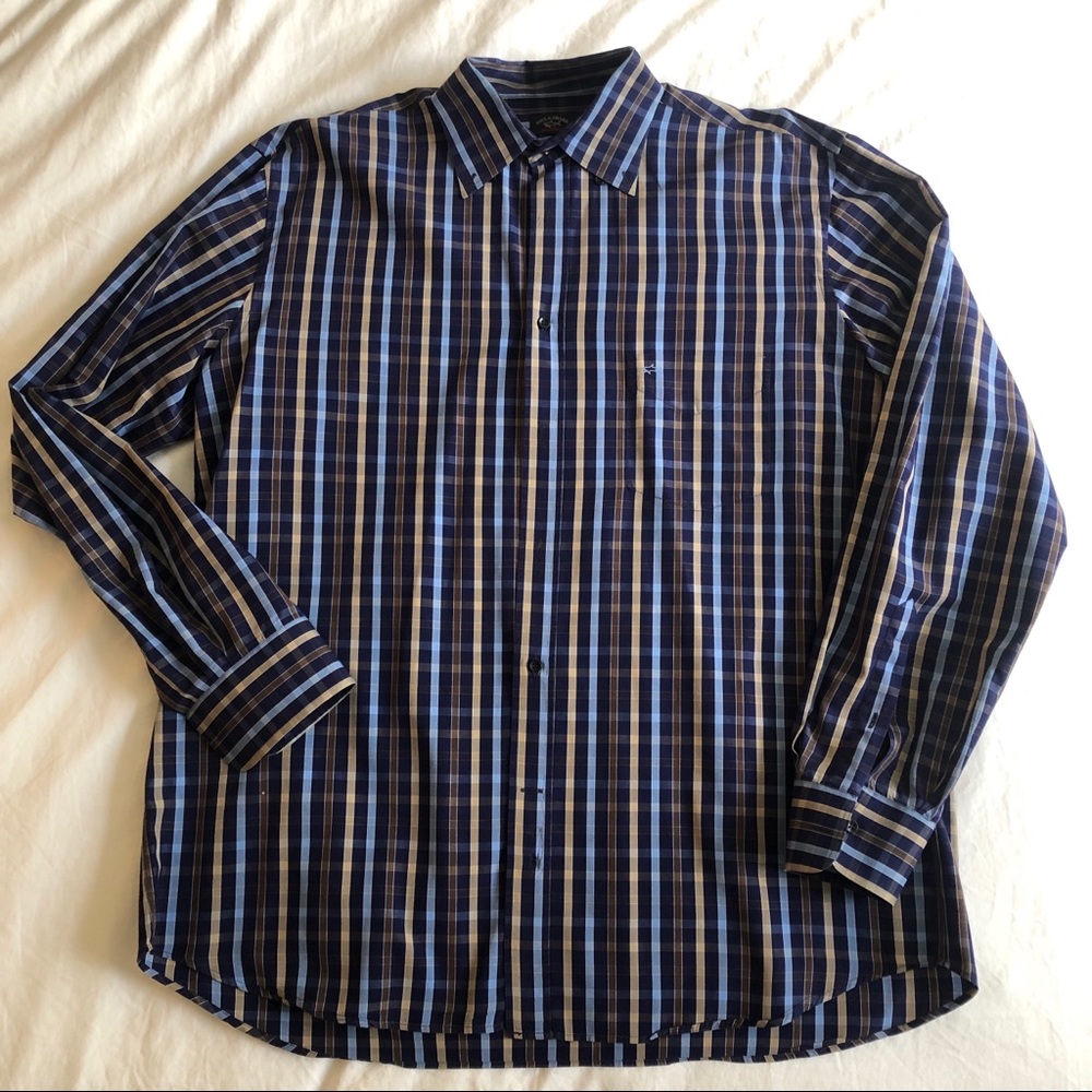 Paul & Shark Plaid Dress Shirt